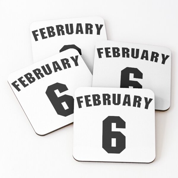 Item preview, Date of birth  6 February birthday gift sport design designed and sold by Panya-Design.