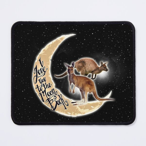 Item preview, Black Love You To The Moon And Back Kangaroo designed and sold by CatheriLove.