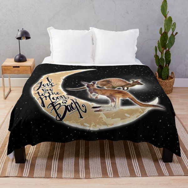 Item preview, Black Love You To The Moon And Back Kangaroo designed and sold by CatheriLove.