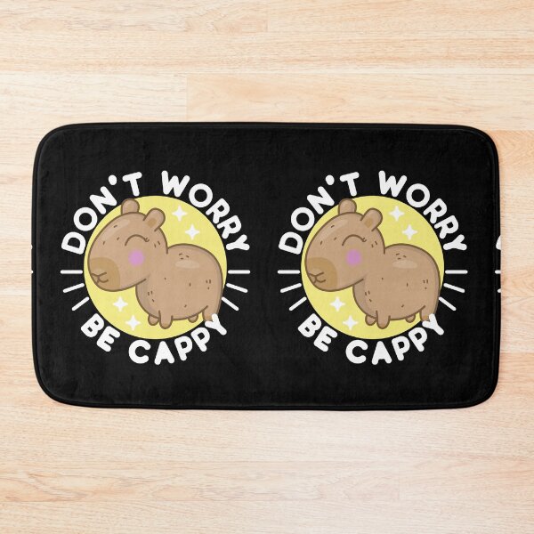 Item preview, Funny, Cute and Kawaii Don't Worry Be Cappy - For Capybaras Lover Design and Illustrations designed and sold by NightGleam.