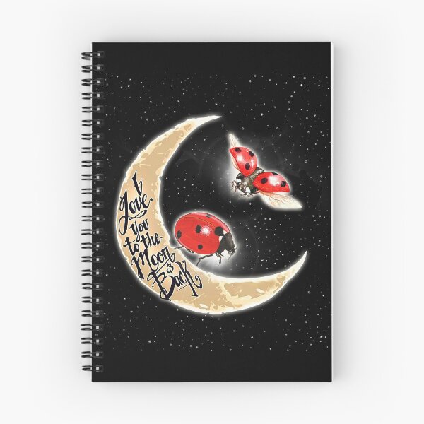 Item preview, Black Love You To The Moon And Back Ladybird designed and sold by CatheriLove.