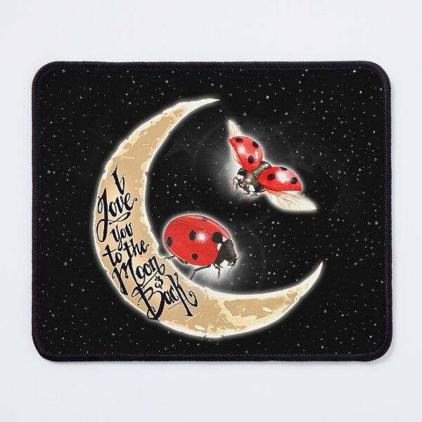 Item preview, Black Love You To The Moon And Back Ladybird designed and sold by CatheriLove.