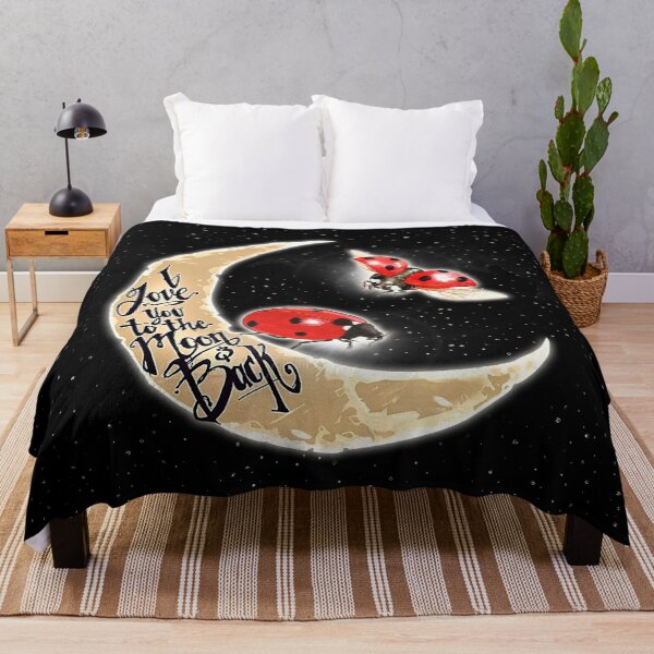Item preview, Black Love You To The Moon And Back Ladybird designed and sold by CatheriLove.