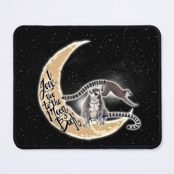 Item preview, Black Love You To The Moon And Back Lemur designed and sold by CatheriLove.