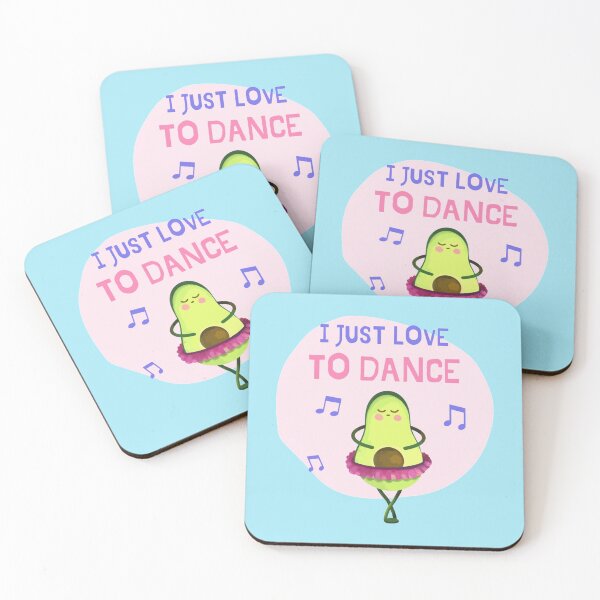 Item preview, I Just Love To Dance Ballet Avocado    designed and sold by PIXELFACTION.