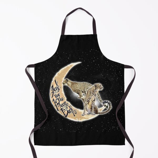 Item preview, Black Love You To The Moon And Back Leopard designed and sold by CatheriLove.