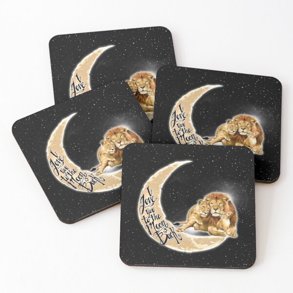 Item preview, Black Love You To The Moon And Back Lion designed and sold by CatheriLove.