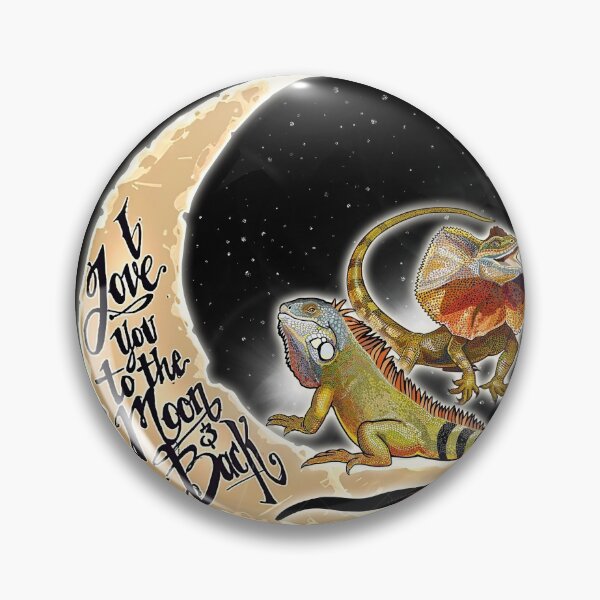 Item preview, Black Love You To The Moon And Back Lizard designed and sold by CatheriLove.