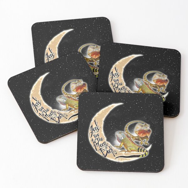 Item preview, Black Love You To The Moon And Back Lizard designed and sold by CatheriLove.