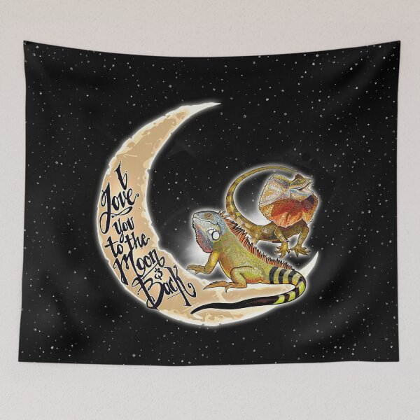 Item preview, Black Love You To The Moon And Back Lizard designed and sold by CatheriLove.