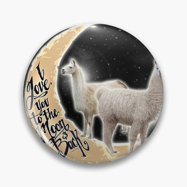 Item preview, Black Love You To The Moon And Back Llama designed and sold by CatheriLove.