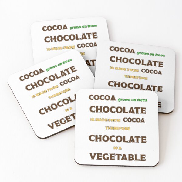 Item preview, Chocolate is a Vegetable designed and sold by KTSubz Faith & Fun Designs.