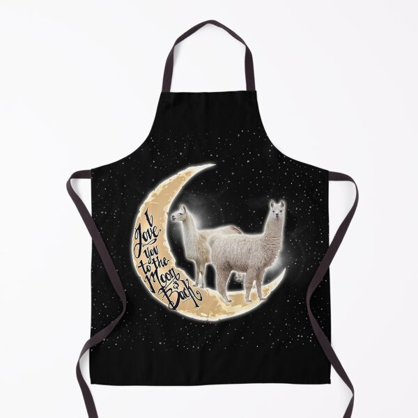 Item preview, Black Love You To The Moon And Back Llama designed and sold by CatheriLove.