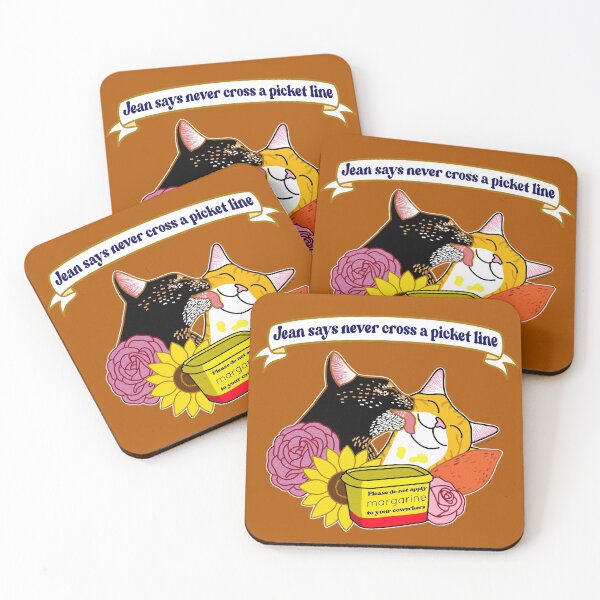 Item preview, Jean says never cross a picket line (by Jesse Irwin Art) designed and sold by JesseIrwinArt.