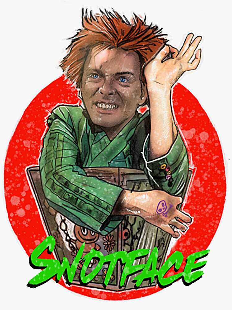 "Drop Dead, Fred! Snotface " Sticker by Takeiteasy401 Redbubble