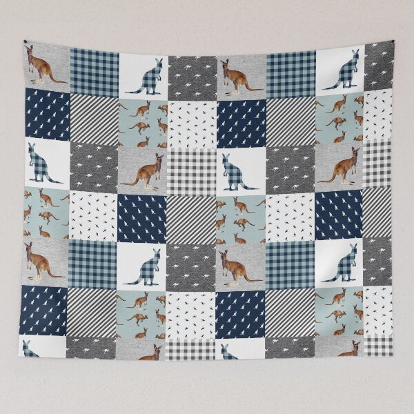 Item preview, Cute Kangaroo Patchwork designed and sold by CatheriLove.