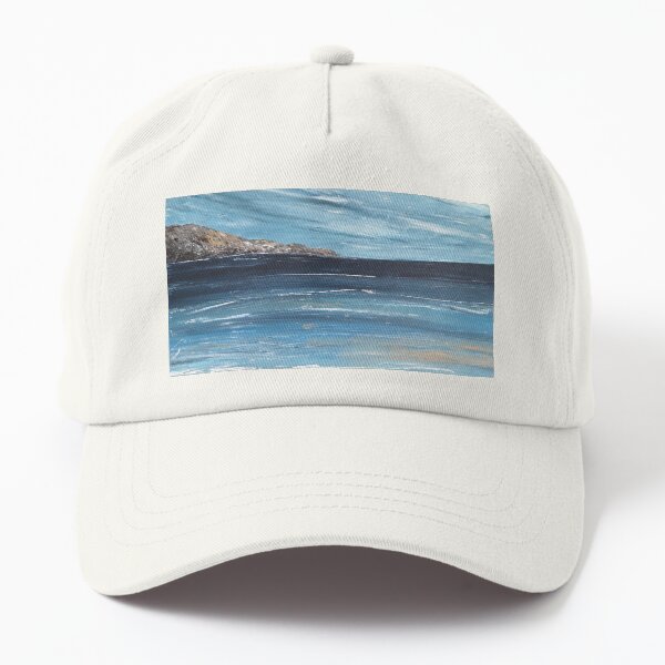 Seascape, ocean and stormy sky Dad Hat