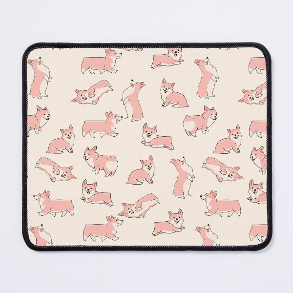 Item preview, pattern with cute dogs of the Corgi breed designed and sold by burbura.