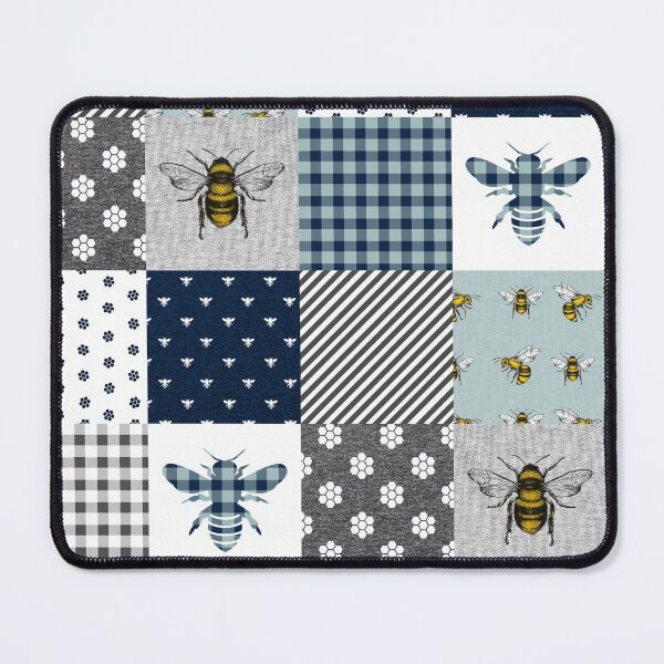 Item preview, Cute Bee Patchwork designed and sold by CatheriLove.