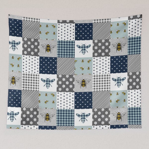 Item preview, Cute Bee Patchwork designed and sold by CatheriLove.