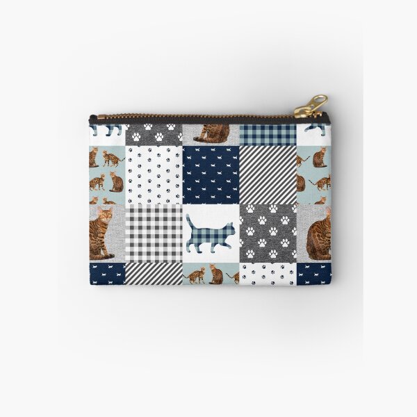 Aperçu de l'œuvre Patchwork de chat du Bengale mignon créée et vendue par CatheriLove.