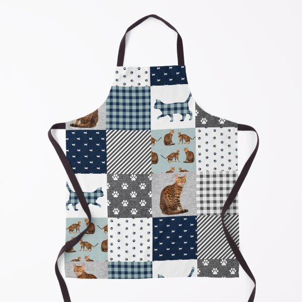 Aperçu de l'œuvre Patchwork de chat du Bengale mignon créée et vendue par CatheriLove.