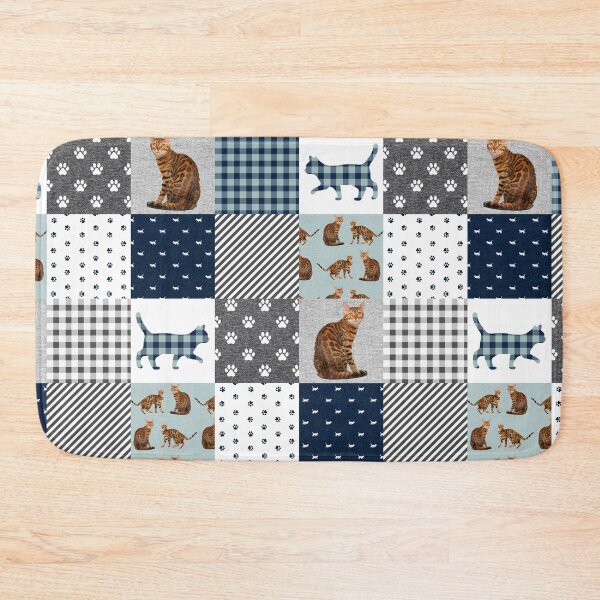 Item preview, Lindo gato de Bengala Patchwork designed and sold by CatheriLove.