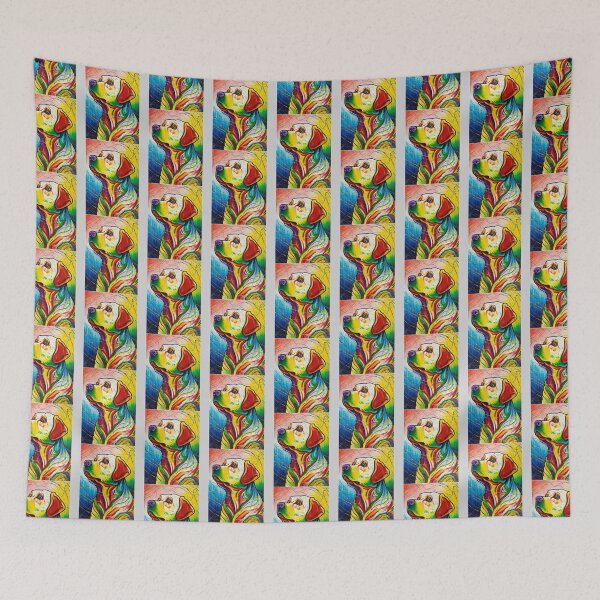 Item preview, Watercolor dog, dog lover, gift for mom dad kids girl    designed and sold by PIXELFACTION.