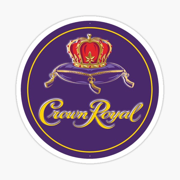 "Crown Royal " Sticker for Sale by leolaurence Redbubble