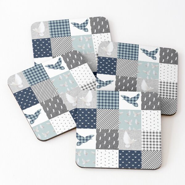 Item preview, Funny Bird Mint Plaid  designed and sold by SisileeGift.