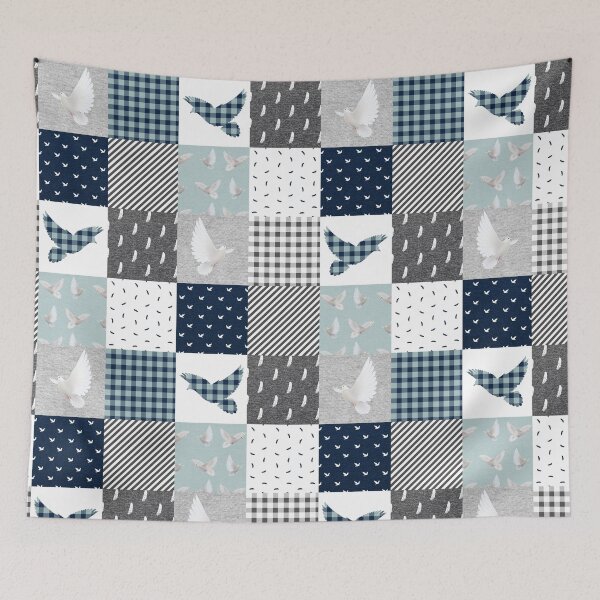 Item preview, Funny Bird Mint Plaid  designed and sold by SisileeGift.