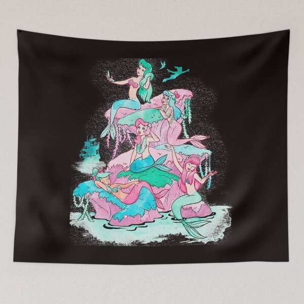 Item preview, Petter Pan Mermaids Watercolor Retro t designed and sold by HostetlerRonald.