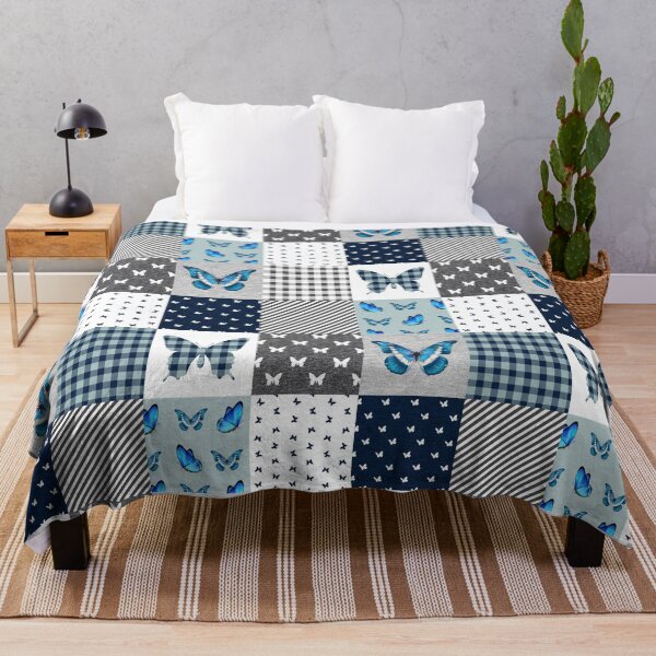 Item preview, Funny Butterfly Mint Plaid designed and sold by SisileeGift.