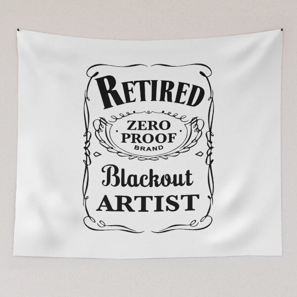 Item preview, Retired Blackout Artist Sober Aa Na Gift Round designed and sold by NzzRiza.