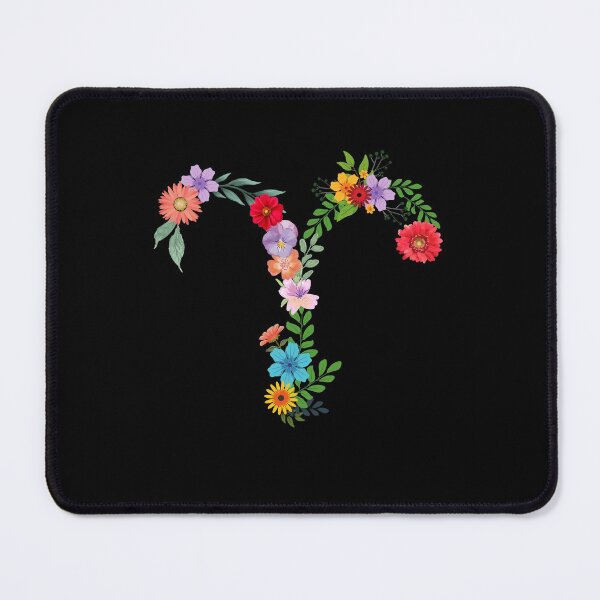 Item preview, Aries Symbol Made of Flowers designed and sold by Hellofriendco.