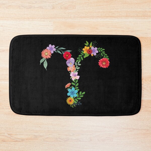 Item preview, Aries Symbol Made of Flowers designed and sold by Hellofriendco.