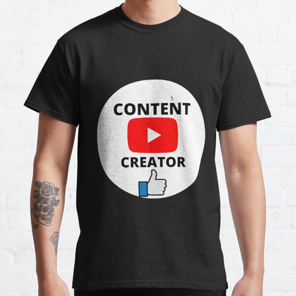 Content Creator with Icons' Men's T-Shirt