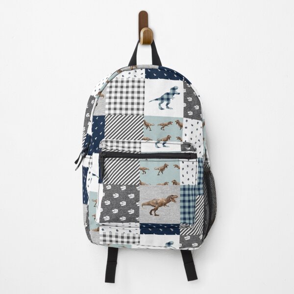 Item preview, Funny Dinosaur Mint Plaid designed and sold by SisileeGift.
