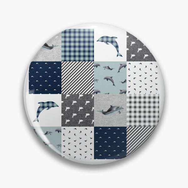 Item preview,  Funny Dolphin Mint Plaid  designed and sold by SisileeGift.