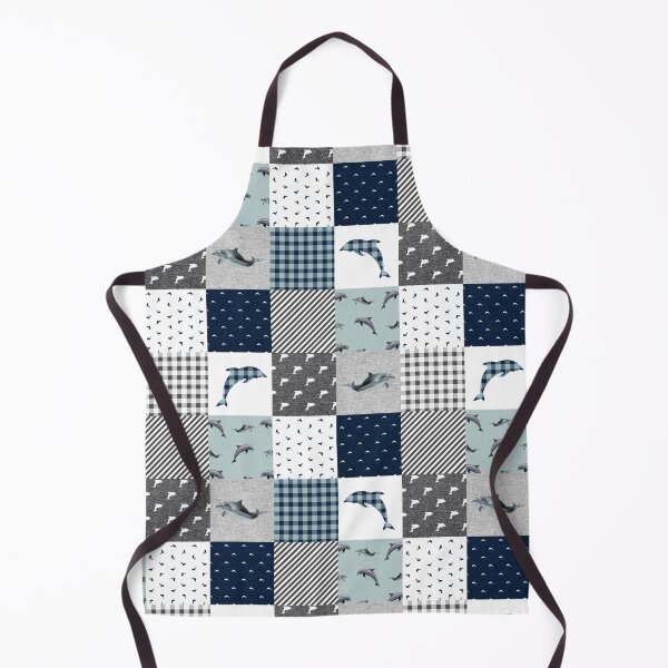 Item preview,  Funny Dolphin Mint Plaid  designed and sold by SisileeGift.