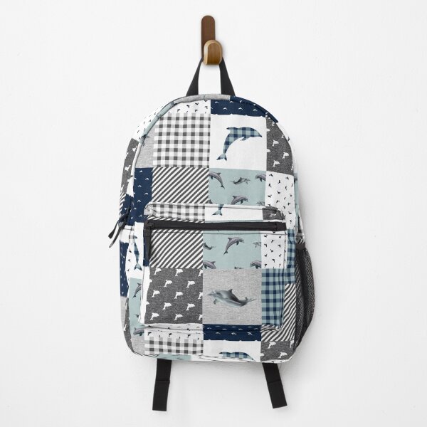 Item preview, Funny Dolphin Mint Plaid designed and sold by SisileeGift.