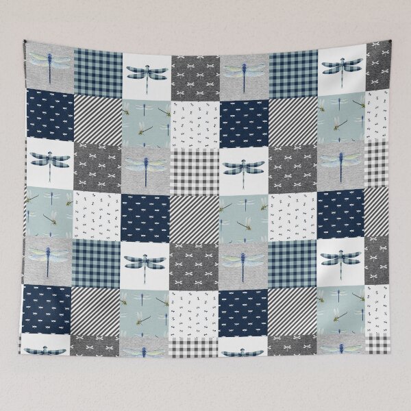 Item preview, Funny Dragonfly Mint Plaid  designed and sold by SisileeGift.