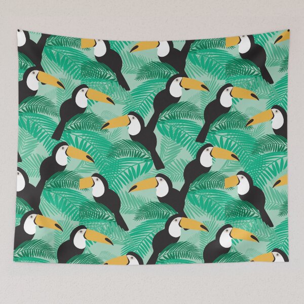 Item preview, Toucan bird in a wild tropical forest designed and sold by SisileeGift.