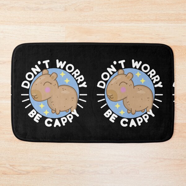 Item preview, Funny, Cute and Kawaii Don't Worry Be Cappy - For Capybaras Lover Design and Illustrations designed and sold by NightGleam.