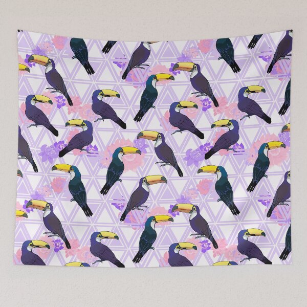 Item preview, Toucan bird on pink designed and sold by SisileeGift.