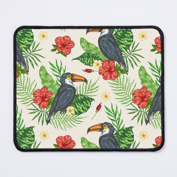 Item preview, Toucan Hibiscus Floral Art designed and sold by SisileeGift.