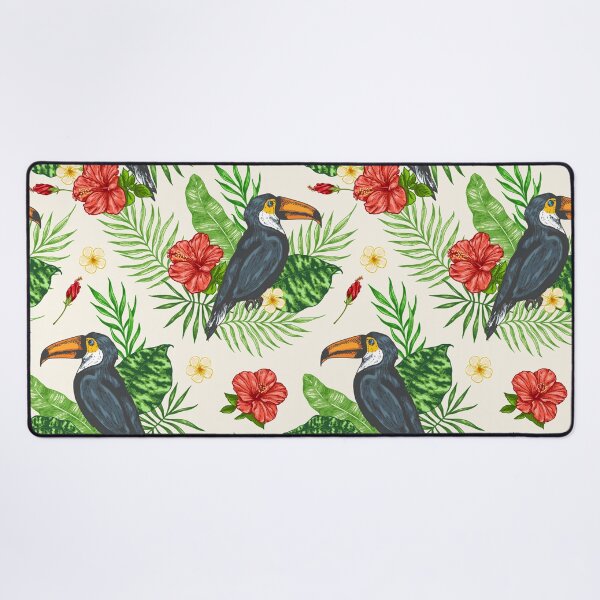 Item preview, Toucan Bird Hibiscus Floral Art designed and sold by SisileeGift.