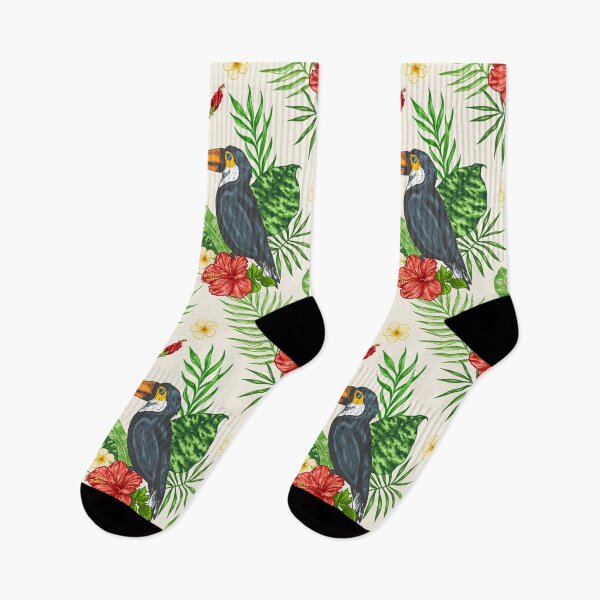Item preview, Toucan Bird Hibiscus Floral Art designed and sold by SisileeGift.