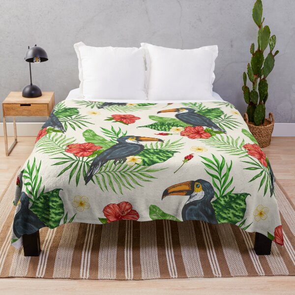 Item preview, Toucan Bird Hibiscus Floral Art designed and sold by SisileeGift.