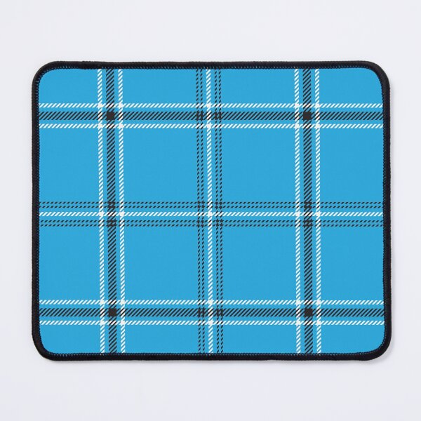 Item preview, Turquoise blue Scottish tartan - Trendy pattern designed and sold by Fashion-vintage.